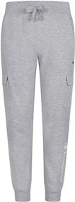 img 3 attached to Champion Heritage Fleece Sweatpant Heather Girls' Clothing: Stay Active in Style!