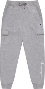 img 2 attached to Штаны Champion Heritage Fleece Sweatpant Heather детская одежда: Оставайтесь активными с стилем!