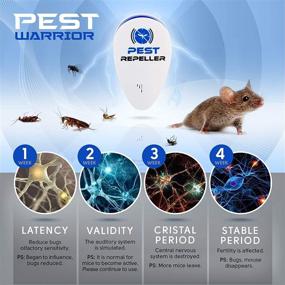 img 3 attached to 🕷️ Ultrasonic Pest Repeller 6 Pack - Powerful Electronic Pest Reject for Insects, Roaches, Mice, Spiders, Ants, Mosquitoes - Effective Bug Repellent for House, Garage, Warehouse, Office