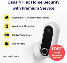img 3 attached to 📷 Canary Flex – Premium Service Included! Outdoor/Indoor Home Security Camera: Weatherproof, Wire-Free or Plugged in, 2-Way Talk, 30-Day Video Cloud