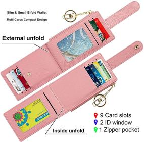 img 1 attached to 💼 Wallet Pocket Holder with Zipper: Bling Black Women's Handbags & Wallets for Keeping Your Essentials Secure