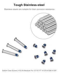 img 2 attached to DAFUNY MacBook Pro Replacement Screws Kit - Set of 5 with Phillips Screwdriver - Compatible with A1278 A1286 A1297 Models (2009-2012 Version)