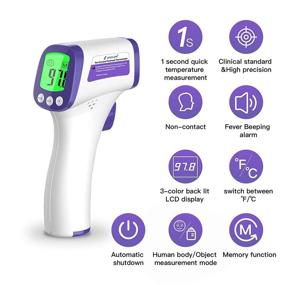 img 3 attached to Touchless Infrared Forehead Thermometer Non Contact