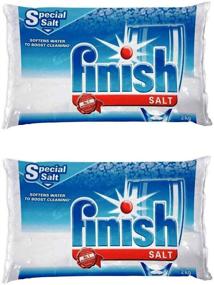 img 1 attached to 🧼 Bosch Dishwasher 2-Pack 8.8 lbs Water Softener Salt by Finish - Enhanced Cleaning Performance