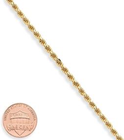 img 3 attached to Миабелла итальянская 2 мм, 3 мм бриллиантовая плетеная верёвочная цепочка для браслета на щиколотку - покрытие 18K золотом над серебром 🌟 для женщин, девочек-подростков - доступна длина 9 или 10 дюймов - 925, изготовлено в Италии.