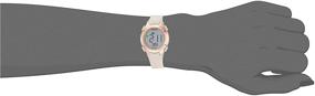 img 3 attached to ⌚ Armitron Sport Women's Digital Chronograph Watch with Blush Pink Resin Strap, 45/7135PBH, in Blush Pink/Rose Gold