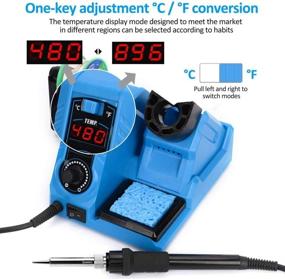 img 3 attached to 🔥 Certified Soldering Station with Adjustable Temperature Range: 392℉ - 896℉