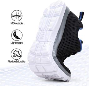 img 2 attached to Lightweight Kids Sneakers - Ideal Boys/Girls Tennis and Running Shoes by nerteo