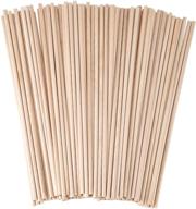 🌲 senkary 1/8 x 6 inch unfinished natural wood craft dowel rods - premium quality 100 piece set logo