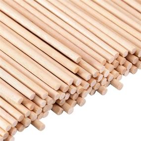 img 1 attached to 🌲 Senkary 1/8 x 6 Inch Unfinished Natural Wood Craft Dowel Rods - Premium Quality 100 Piece Set