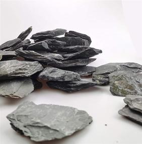 img 3 attached to 🪨 Voulosimi Natural Slate Stone: Seiryu Rock for Aquariums, Landscaping Models, and Amphibian Enclosures