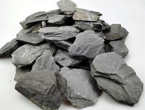 img 4 attached to 🪨 Voulosimi Natural Slate Stone: Seiryu Rock for Aquariums, Landscaping Models, and Amphibian Enclosures