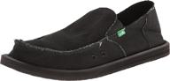 blackout sanuk men's vagabond slip men's shoes logo