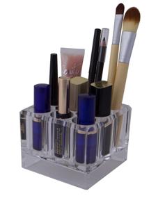 img 2 attached to Zadro 9 Compartment Cube Cosmetic Organizer: Streamline Your Beauty Essentials