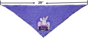 img 3 attached to 🐾 Upaw 2 Pack Dog Easter Bandana: Trendy Triangle Bibs for Small to Large Dogs and Cats