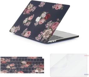 img 4 attached to 🌸 Olort MacBook Air 13 inch Case A2179 A1932 | Hard Shell Cover + Keyboard Cover + Screen Protector (Peony) - 2020 2019 2018 Release