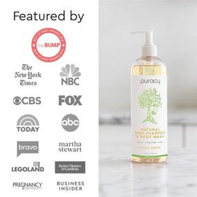 img 1 attached to 👶 Puracy Natural Shampoo & Body Wash for Babies – Plant-Derived, Gentle Soap for Sensitive Skin, Tear-Free Formula, 16 Fl Oz