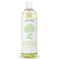 👶 puracy natural shampoo & body wash for babies – plant-derived, gentle soap for sensitive skin, tear-free formula, 16 fl oz logo