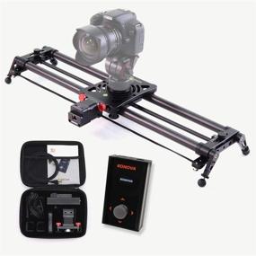 img 4 attached to KONOVA Motorized Slider P1 Series Carbon Slider Dolly with S2: Versatile Support for Camera, Mobile Phone, DSLR, Mirrorless – Ideal for Parallax Panorama Shots (80cm/31.5 inch)