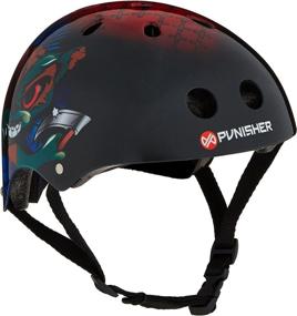 img 4 attached to Punisher Skateboards Youth Medium Helmet: 11-Vent Multi-Sport 🛹 for Skateboard and BMX – Assorted Styles, With Extra Pads