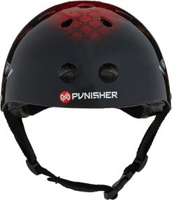 img 3 attached to Punisher Skateboards Youth Medium Helmet: 11-Vent Multi-Sport 🛹 for Skateboard and BMX – Assorted Styles, With Extra Pads