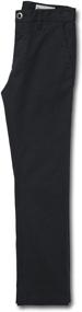 img 1 attached to 👖 Volcom Frickin Modern Stretch Black Boys' Pants: Stylish and Comfy Clothing