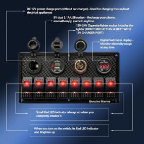 img 2 attached to Gang Marine Switch Panel Waterproof