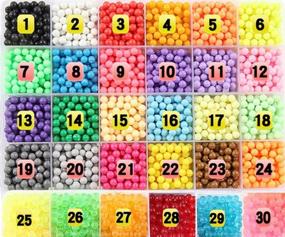 img 2 attached to 🌈 Funcool Magic Water Sticky Beads: 30 Vibrant Colors, 6000 Beads for Compatible 5mm Beads Crafts