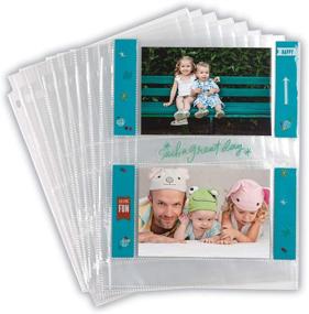 img 4 attached to 📷 Samsill 4x6 Photo Pages for 3-Ring Binder - 50 Pack, Holds 200 Pictures, 2-Pocket Design, 4x6 Photo Pockets