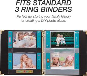 img 3 attached to 📷 Samsill 4x6 Photo Pages for 3-Ring Binder - 50 Pack, Holds 200 Pictures, 2-Pocket Design, 4x6 Photo Pockets