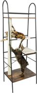 🐱 petfusion versiclimb cat climber - multi-purpose furniture with tall scratching post, cat hammock, and multi-level scratcher - ideal for pet storage, displaying pictures & books - 1 year warranty logo