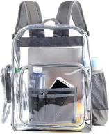 🎒 school bag: black transparent bookbag for students logo