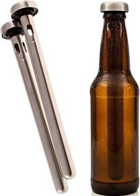 img 4 attached to Brew House Chillers - Advanced Cooling Technology Stainless Steel Drink Chiller Sticks - Boxed Gift Set