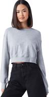 👚 stylish and comfy: verdusa women's basic round neck crop top sweatshirt - long sleeve casual pullover logo