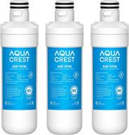 aquacrest lt1000pc nsf certified refrigerator water filter - replacement for lg lt1000p, lt1000pc, lt1000pcs, adq74793501, adq74793502, kenmore 469980, 9980 - pack of 3 logo