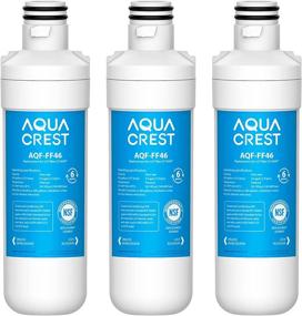 img 4 attached to AQUACREST LT1000PC NSF Certified Refrigerator Water Filter - Replacement for LG LT1000P, LT1000PC, LT1000PCS, ADQ74793501, ADQ74793502, Kenmore 469980, 9980 - Pack of 3