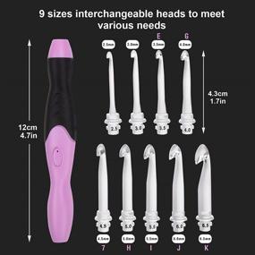 img 2 attached to Crochet Ergonomic Rechargeable Interchangeable Knitting Knitting & Crochet