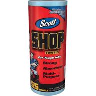 🧻 scott shop towels pack of 4: durable and absorbent cleaning wipes logo