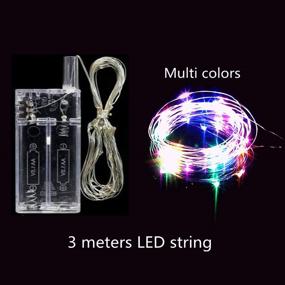 img 1 attached to 🎈 Colorful LED Light Up BoBo Balloons: 10 PCS, 3 Levels Flashing LED String Lights, 20 Inches Bubble Balloons Helium Style - Perfect for Christma/Birthday/Wedding Party Decoration