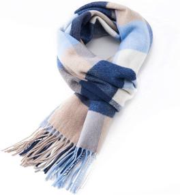 img 3 attached to 🧣 Spencer & Whitney Wool Scarf for Women and Men - 100% Soft Wool, Plaid Tartan Fashion Scarf – Lightweight, Warm, and Blanket-Like