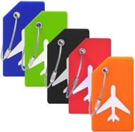 optimal silicone luggage tags & 🧳 handle wraps: ideal travel accessories for suitcase efficiency logo