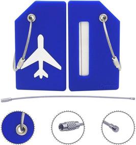 img 3 attached to Optimal Silicone Luggage Tags & 🧳 Handle Wraps: Ideal Travel Accessories for Suitcase Efficiency