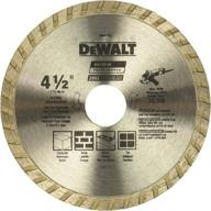 🔪 durable dewalt diamond blade for dry cutting masonry - 4-1/2-inch continuous rim blade (dw4725) logo