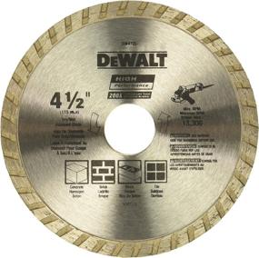 img 1 attached to 🔪 Durable DEWALT Diamond Blade for Dry Cutting Masonry - 4-1/2-Inch Continuous Rim Blade (DW4725)