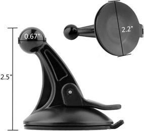 img 3 attached to 🌐 Enhanced TraderPlus GPS Windshield Mount Holder for Garmin Nuvi with Superior Suction Cup for Car Windscreen