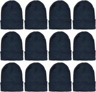 winter beanies & gloves for men & women by yacht & smith: warm thermal cold resistant bulk packs logo