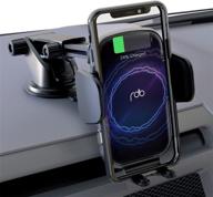 redbean wireless car charger: 15w qi fast charging auto clamping mount for iphone 13 pro max, samsung s20, and more logo