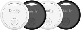 img 4 attached to 🔍 Kimfly Key Finder-4Pack Smart Tracker: Locate Lost Items & Phone via Bluetooth