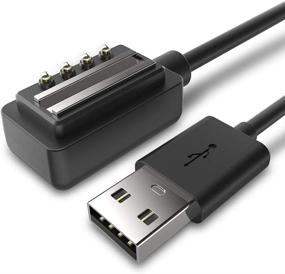 img 4 attached to High-quality Magnetic USB Charger for Suunto 9, D5, Spartan Ultra HR, Spartan Sport Wrist HR, EON Core - 100cm Cable Length - Find the Perfect GPS Watch Accessories