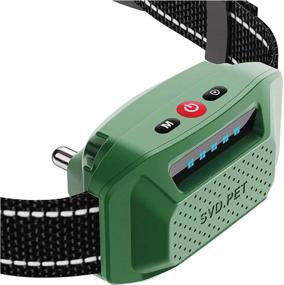 img 4 attached to 🐶 Premium Waterproof Dog Bark Collar with Shock and Vibration Modes – USB Rechargeable, No Remote Needed – Ideal for Medium and Large Dogs (Army Green)